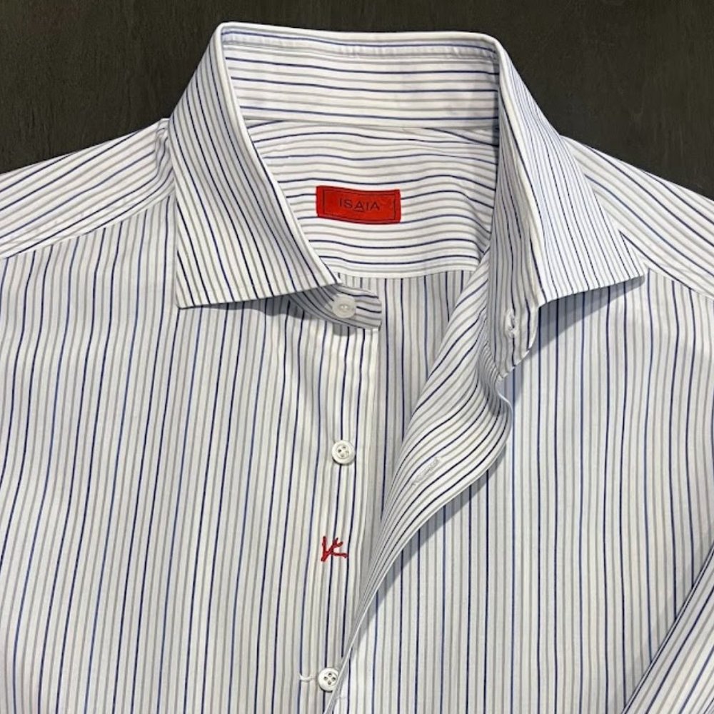 $695 ISAIA Napoli Men's Size 16/41 (L) Dress Shirt